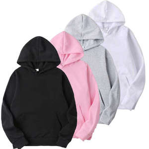 Sweat-shirts à capuche personnalisés avec logo brodé ou imprimé en stock – Hoodies unisexes vierges blancs style streetwear - Product Image 1