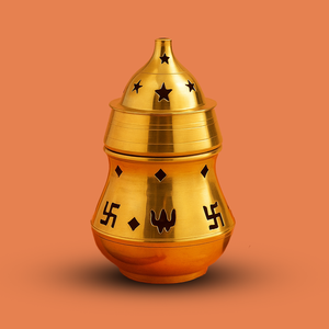 Brass <b>Star</b> Cut Camphor Deepam Karpoora Aarti <b>Lamp</b> Handcrafted Traditional Pooja Oil <b>Lamp</b> for Home Temple Festival Decor Gifts - Product Image 1