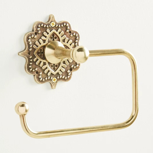 Porte-papier toilette élégant en métal résistant à la rouille pour une décoration de salle de bain de luxe et des performances durables - Product Image 1