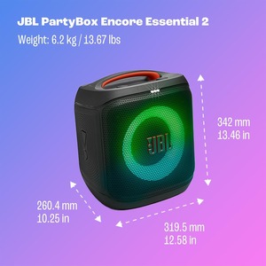PartyBox Encore Essential 2-Portable Battery-<b>Powered</b> Party Speaker with AI Sound Boost,Up to 15 Hours of Play time,Multi-Speaker - Product Image 4
