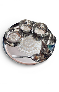 Service de table en acier inoxydable pour mariage et fête, thali en acier inoxydable fini, vaisselle traditionnelle en acier inoxydable - Product Image 5