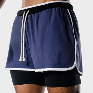 กางเกงขาสั้นขายส่งสำหรับผู้ชาย ผ้าถัก ระบายอากาศ กันลม สวมใส่สบาย เหมาะสำหรับเล่นกีฬา - Product Image 2