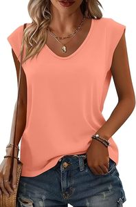 Nueva Colección Primavera Verano, Camiseta de Cuello Redondo sin Mangas para Mujer, Corte Regular, Transpirable, con Logotipo, Exportación Internacional - Product Image 3