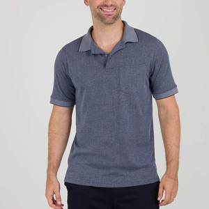 Polos décontractés de haute qualité, en coton à séchage rapide, avec impression de logo personnalisé, couleur unie, polos pour hommes - Product Image 2