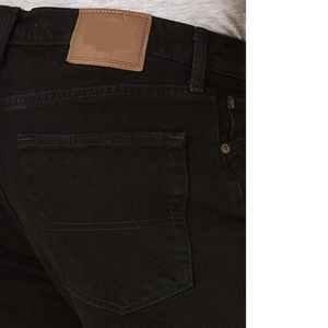 Custom Jet <b>Black</b> Denim <b>Shorts</b> Durable Stretch Cotton Elastane Slim Silhouette Neat Plain Hem Knee Length Urban <b>Jean</b> <b>Shorts</b> - Product Image 4