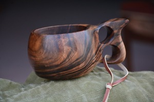 Taza Kuksa Natural Económica, Hecha a Mano, de Madera Tallada para Café, Té y Uso en Exteriores por M/S SHAAD HANDICRAFTS - Product Image 2