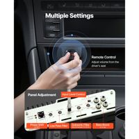 차량용 오디오 앰프 1채널 800W RMS 클래스 D 12-24V 유선 리모컨 서브우퍼 컨트롤 포함 차량 스테레오 시스템용
