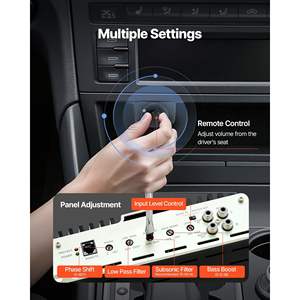 Amplificador de Audio para Auto de 1 Canal, Clase D, Control Remoto de Nivel de Subwoofer, 800W RMS MAX, Estable, Filtro de Paso Bajo de 1/2/4 Ohmios - Product Image 4
