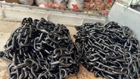 Chaîne d'ancre marine soudée en acier allié, noire, pour asphalte, modèles R3, R3S, R4, R4+, R5, avec ou sans goujons, U1, U2, U3, 27,5 m/pièce, usine du Shandong