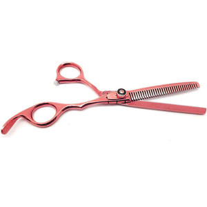 Ciseaux à effiler les cheveux pliables à long manche en acier VG10 de haute qualité, outils de coupe professionnels pour salon - Product Image 5