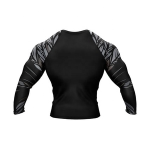 Camiseta de Compresión Personalizada, Transpirable, Anti-UV, para Mujer, Manga Larga, para Jiu Jitsu Brasileño, MMA, Poliéster/Spandex, Fortleo - Product Image 3