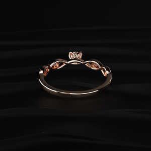 Elegante Anillo de Compromiso con Moissanita Redonda de 2 Quilates en Oro Rosa, Joyería de Boda Hecha a Mano Única para Distribuidores de Joyería en Todo el Mundo - Product Image 5