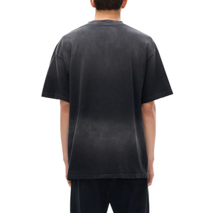 Oversized T-Shirt <b>For</b> Men OEM Custom Logo Graphic Tees T Shirts <b>Hip</b> Hop Men's Silk Screen Printing Vintage Distressed Acid Wash - Product Image 4