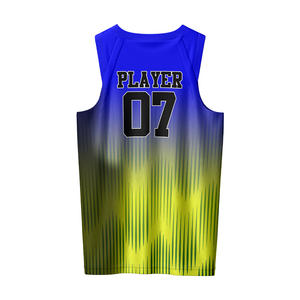 Ensembles d'uniformes de basketball réversibles personnalisés, respirants, en mesh de haute qualité, maillots de basketball sans manches sublimés pour hommes - Product Image 3