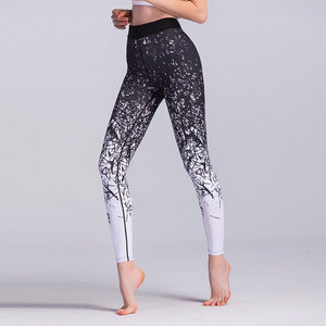Leggings de Cintura Alta para Mujer, Fibra de Bambú y Algodón, Estilo Vintage, Ecológicos, Pantalones de Yoga de Alta Calidad, Venta al Por Mayor - Product Image 1