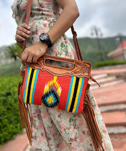 กระเป๋าถือหนังแท้สะพายข้างสำหรับผู้หญิงใหม่ล่าสุดแบบตะวันตกกระเป๋าถือหนังแท้ - Product Image 3