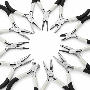 5 inch High Carbon Steel Jewelry Pliers Set Needle Nose Round Nose and <b>Wire</b> Cutting Tools for Jewelry Making DIY <b>Craft</b> Repair - Product Image 1