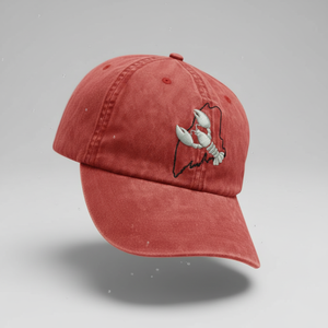 Custom OEM Baseball Cap 100% Cotton Lobster Embroidery Maine State Outline Vintage Washed Dad <b>Hat</b> Trend Cap - Product Image 5
