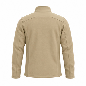 Veste en polaire vert olive pour homme, col montant, fermeture éclair, coupe-vent, manches longues, style sportif - Product Image 5