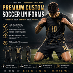 Maillot de football personnalisé pour équipe adulte – Nom, numéro et logo personnalisés – Noir et blanc – Impression par transfert thermique – Séchage rapide - Product Image 4