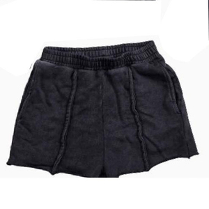 Pantalones Cortos Transpirables de Verano para Mujer, de Cintura Alta, Lavado Ácido, en Varios Colores Sólidos, Fabricados por un Fabricante de Ropa - Product Image 1
