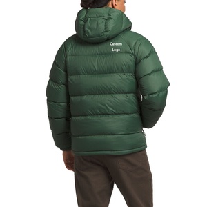 Personnalisé 2025 Hiver Hommes Doudoune Manches Longues Polyester Imperméable À Capuche Outwear Bulle Manteau Style High Street Look - Product Image 3