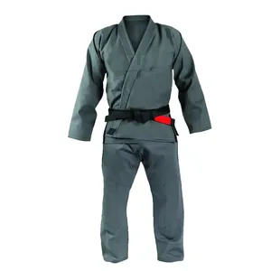 Dernier design Kimono BJJ et uniforme de Judo unisexe, ensemble noir et gris 100% coton, vêtements d'arts martiaux pour nourrissons et tout-petits, extensible et confortable - Product Image 3