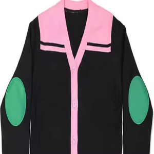 New Custom Logos Sorority Design Spring Cardigans V Neck Collage School Front Logo Polyester/Cotton OEM - Product Image 5