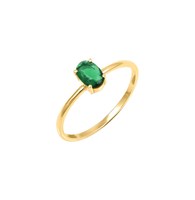 Bague en argent sterling 925 avec émeraude verte taille ovale, bijoux fins de mariée, fiançailles, mariage, pierre précieuse, bagues pour femme, vermeil éternité