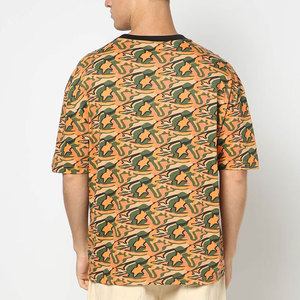 เสื้อยืดคอตตอนลายพรางคุณภาพสูงสั่งทำพิเศษ พิมพ์ลายโลโก้ขนาดใหญ่ สไตล์สตรีทแวร์ - Product Image 4