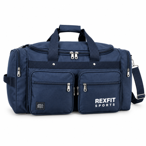 กระเป๋า Rexfit Maroon Sports Duffle พร้อมช่องใส่ของหลายช่อง กระเป๋าซิป และสายสะพายไหล่ปรับได้ - Product Image 2