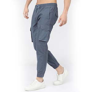 Pantalones Jogger con Logotipo Bordado para Hombre, Pantalones Deportivos Casuales, Corte Ajustado, Puños Elásticos, Detalle de Marca - Product Image 2
