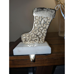 Socks Shape Metal Aluminium Made Hooks Best Selling Christmas Item Metal <b>Stocking</b> <b>Holder</b> Hanger Modern Design Home Decor - Product Image 2