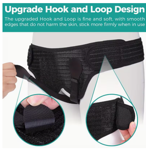 Cinturón de Soporte para la Zona Íntima Masculina, Negro, Spandex y Nailon, Transpirable, Ajustable, para Ciclismo y Deportes, Soporte para Todas las Estaciones - Product Image 3