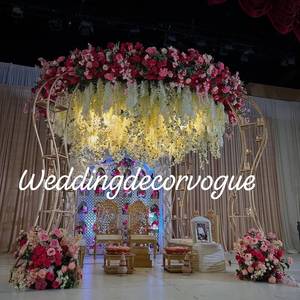 Backdrop Stand Iron Wedding Event Party /Wedding <b>Frame</b> <b>Arch</b> /Golden Wedding <b>Frame</b> Iron Wedding <b>Arch</b> for Hotel Banquet Decoration - Product Image 5