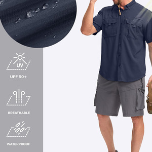 Camisas de pesca cómodas y elegantes para hombre, tela suave al tacto, material elástico, camisas de pesca con la mejor costura para hombre - Product Image 5