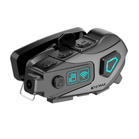 Caméra de moto avec enregistrement vidéo 4K, Bluetooth 6.0, assistant vocal, interphone pour casque, casque Bluetooth