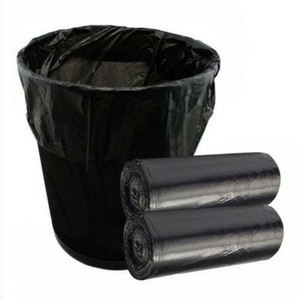 Heavy Duty Black Moisture Proof Trash Bags <b>Roll</b> Zipper Top for Household Garbage PE <b>Plastic</b> Strong Quality Export Vietnam - Product Image 5