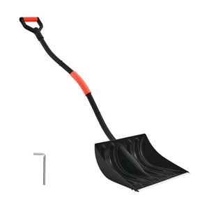 Pala da Neve in Plastica Larga 17 Pollici con Manico a D, Lama in Alluminio, Grande Capacità per Vialetti - Product Image 1