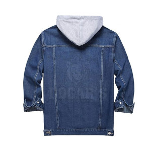 Sweat-shirts en jean sur mesure pour hommes, sweat-shirt tendance décontracté, style streetwear, tenue confortable pour tous les jours - Product Image 2