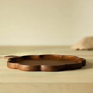 จานไม้เคลือบสีพิมพ์ลายตามสั่ง ขนาด 10 นิ้ว สี่เหลี่ยมจัตุรัส สำหรับใส่ชิปและดิป สไตล์ยุโรป ทนทานและเป็นมิตรกับสิ่งแวดล้อม - Product Image 1