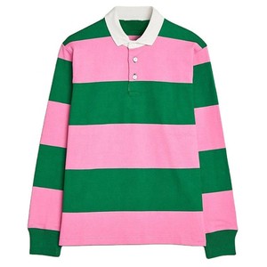 New <b>Design</b> Men Polo Rugby Jersey High Quality Polo Sublimation Custom Striped Sport Wear for Men Polo Rugby Jersey - Product Image 1