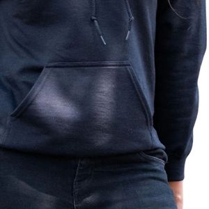 Sweat à capuche unisexe All Black AKA avec broderie chenille lettres grecques – Pull premium streetwear confortable et décontracté - Product Image 4