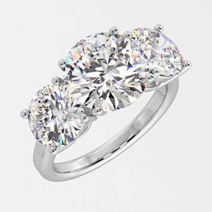 Bague solitaire trilogie 3 carats en or rose plaqué, bijou élégant et minimaliste, cadeau idéal pour fiançailles et mariage, parmi nos meilleures ventes - Product Image 3