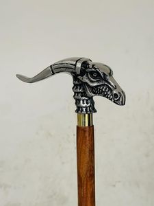 Bastón de Madera con Empuñadura de Latón de 3 Pulgadas, Estilo Vintage, Bastón de Movilidad para Hombres y Mujeres, Eje de Madera Maciza con Decoración - Product Image 5