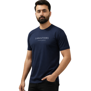 เสื้อยืดคอกลมทรงปกติสำหรับผู้ชาย แขนสั้น สไตล์มินิมอล แคชชวล เบสิค สตรีทแวร์ ขายส่ง เสื้อผ้าแฟชั่นประจำวัน สั่งทำได้ - Product Image 1