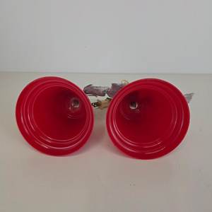 <b>Red</b> Bell Christmas Ornament with <b>Ribbon</b> Bow Hanging Decor Traditional Indoor Holiday Decoration - Product Image 4