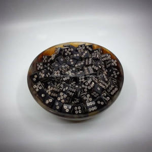 Dés en corne de buffle naturelle faits à la main pour jeux de société et RPG - Product Image 3