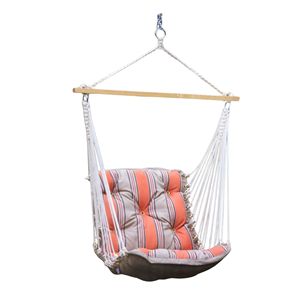 <b>Swing</b> Chair Modern Design <b>Single</b> Person Cotton Outdoor Hanging Beige Tree <b>Swing</b> Chair with Stand - Product Image 1