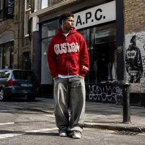 Sudadera con Capucha de Lujo Personalizada, de Algodón Grueso y Felpa, Estilo Urbano Moderno, Ropa de Calle AIRO para Hombre - Product Image 2